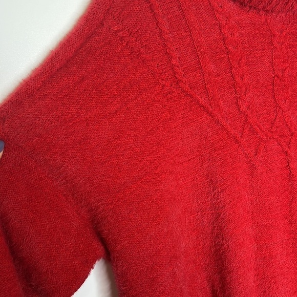 Maurice’s Red Cowl Neck Pullover Knit Sweater - Picture 4 of 9